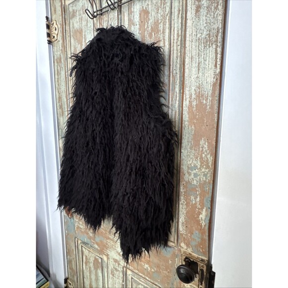 Signature Studio Faux Fur Vest Womens Medium Bear Boho Hippie 70s Mob WIfe Y2K - Picture 7 of 13